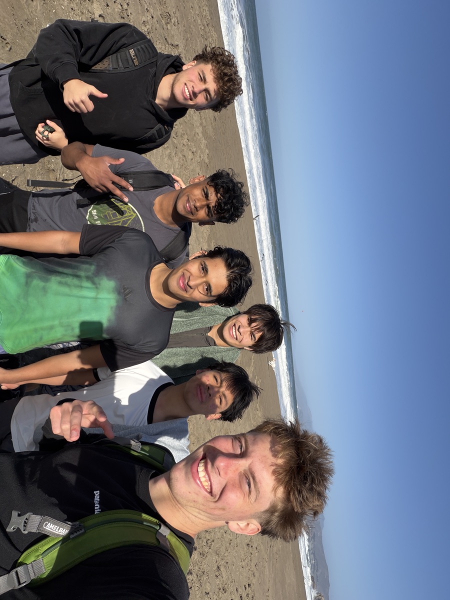The crew at Ocean Beach after a cold plunge